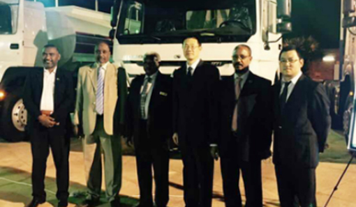 Sinotruk Model Trucks Showed in Khartoum Exhibition